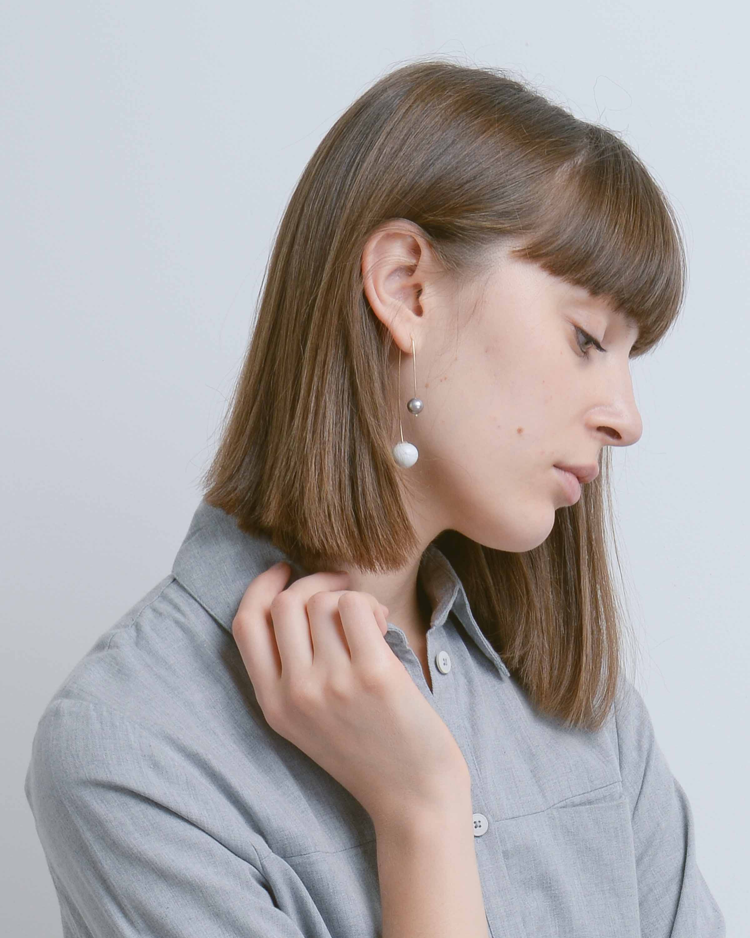 Pearl Post Earring